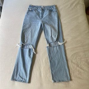 Abercrombie & Fitch Curve Love Ultra High Rise 90s Straight Jean